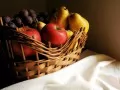 open picture: Basket with fruit
