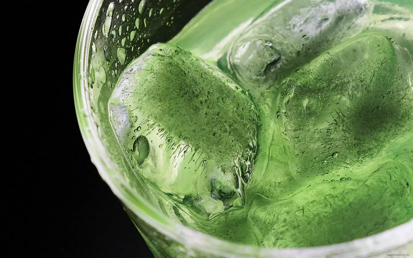 Зелёный лед, зеленое, напитки х