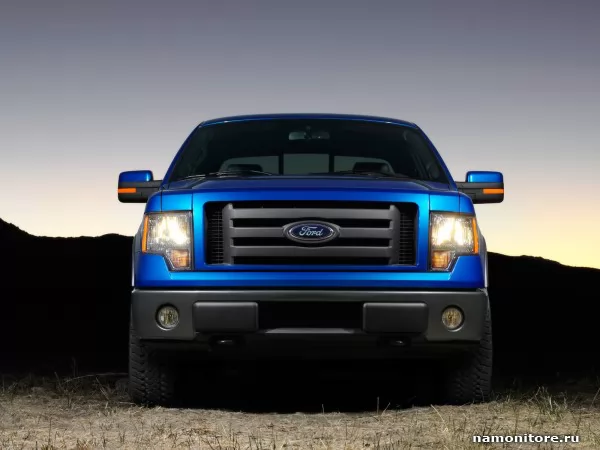 Ford F-150 in front, Ford