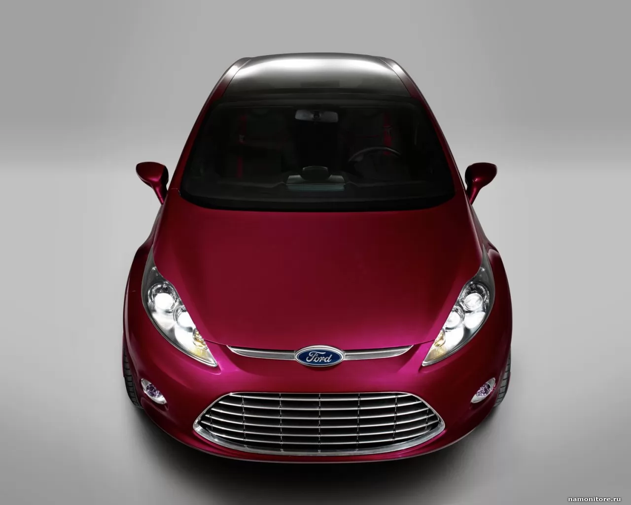 Вишнёво-красный Ford Verve Concept, Ford, автомобили, клипарт, концепт, красное, техника х