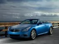 Infiniti G37 Convertible on quay at the sea