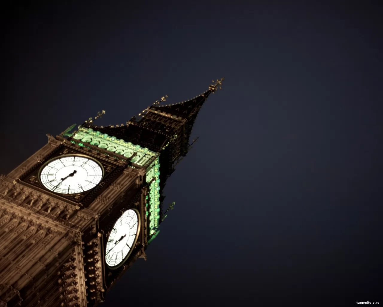 Big-Ben, black, cities and countries, England, Europe, London, night x