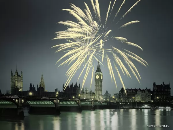 Fireworks over London, Cities
