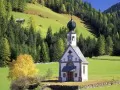 open picture: «Italy. St. John Church, Val di Funes»