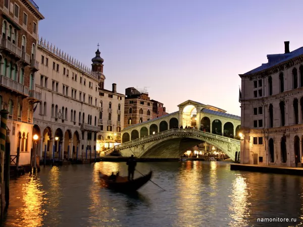 Italy, Venice, bridge Rialto, Cities