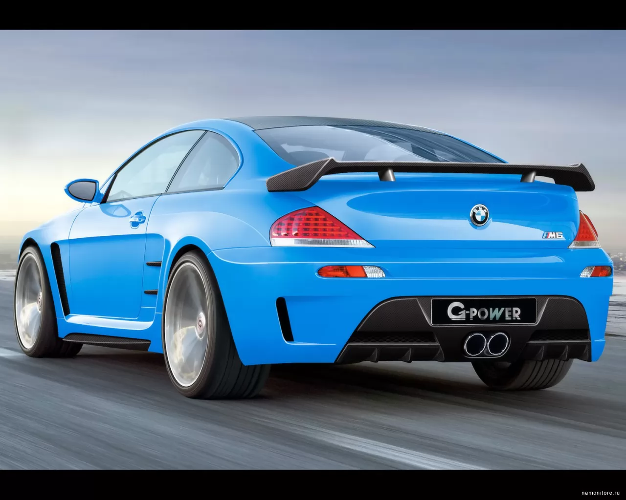 G-Power BMW M6 Hurricane CS, BMW, автомобили, синее, скорость, техника, шоссе х