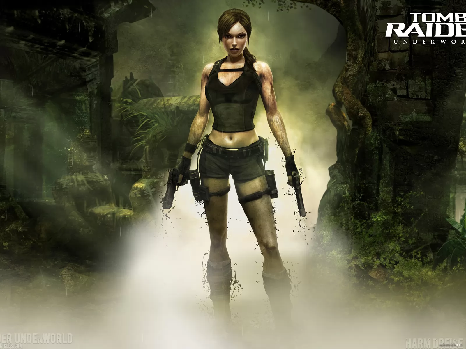 Tomb Raider: Underworld, девушки, компьютерные игры, оружие х - Обои для  рабочего стола