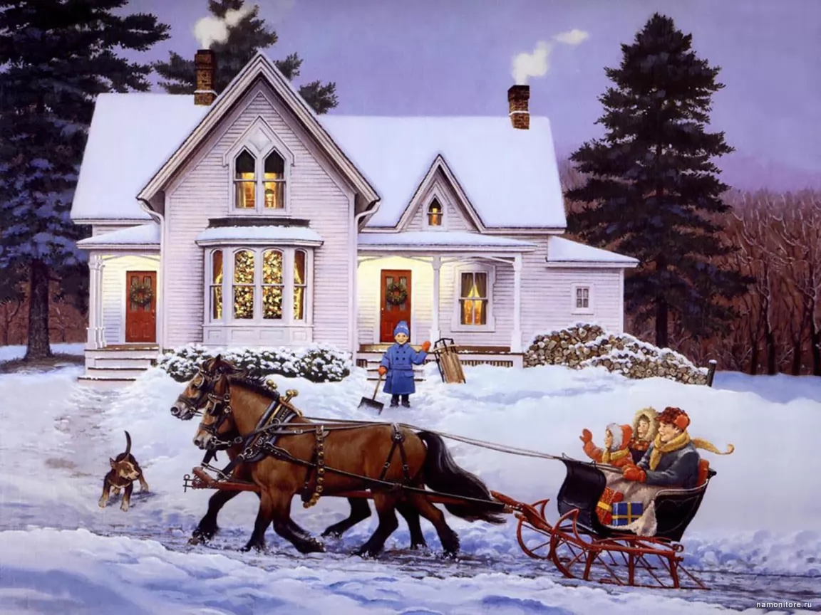 Christmas Eve Sleigh Ride, John Sloane, ,  , , ,  