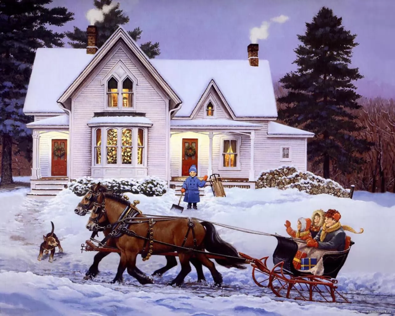 Christmas Eve Sleigh Ride, John Sloane, ,  , , ,  
