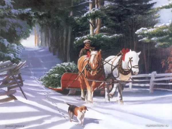 Christmas Evergreen , Donna Green, Искусство