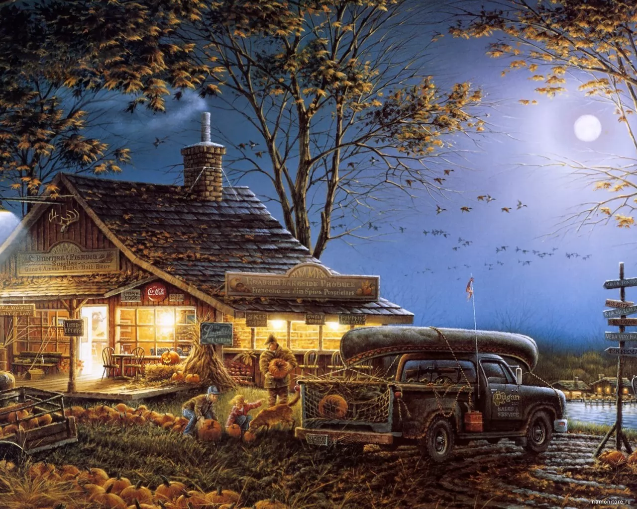 Terry Redlin, Autumn Traditions, , , , ,  