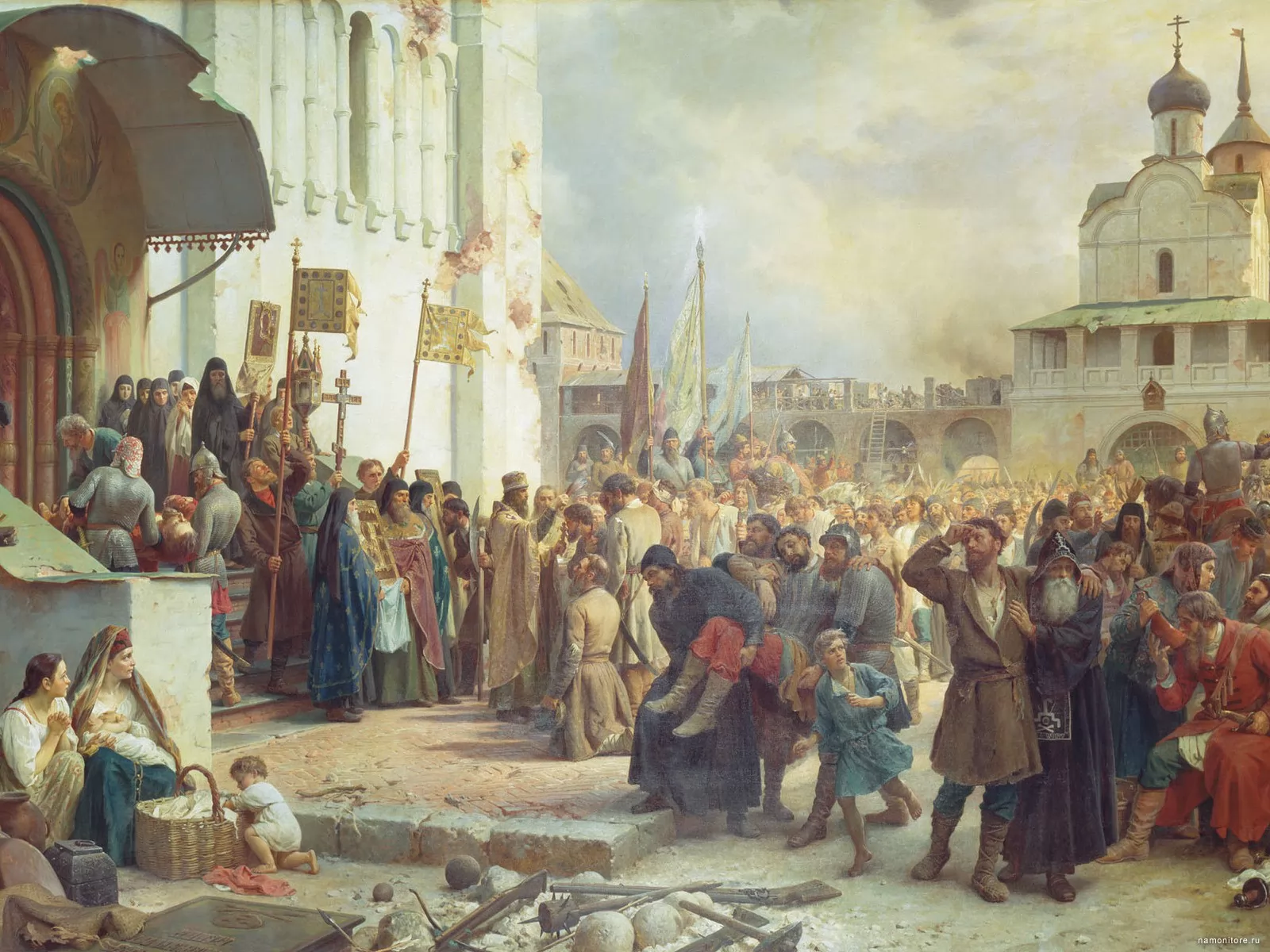 Смута 18 века. Осада Троицкой Лавры поляками 1608-1610. Картины «в Смутное время» март 1611. Смута 17 век.