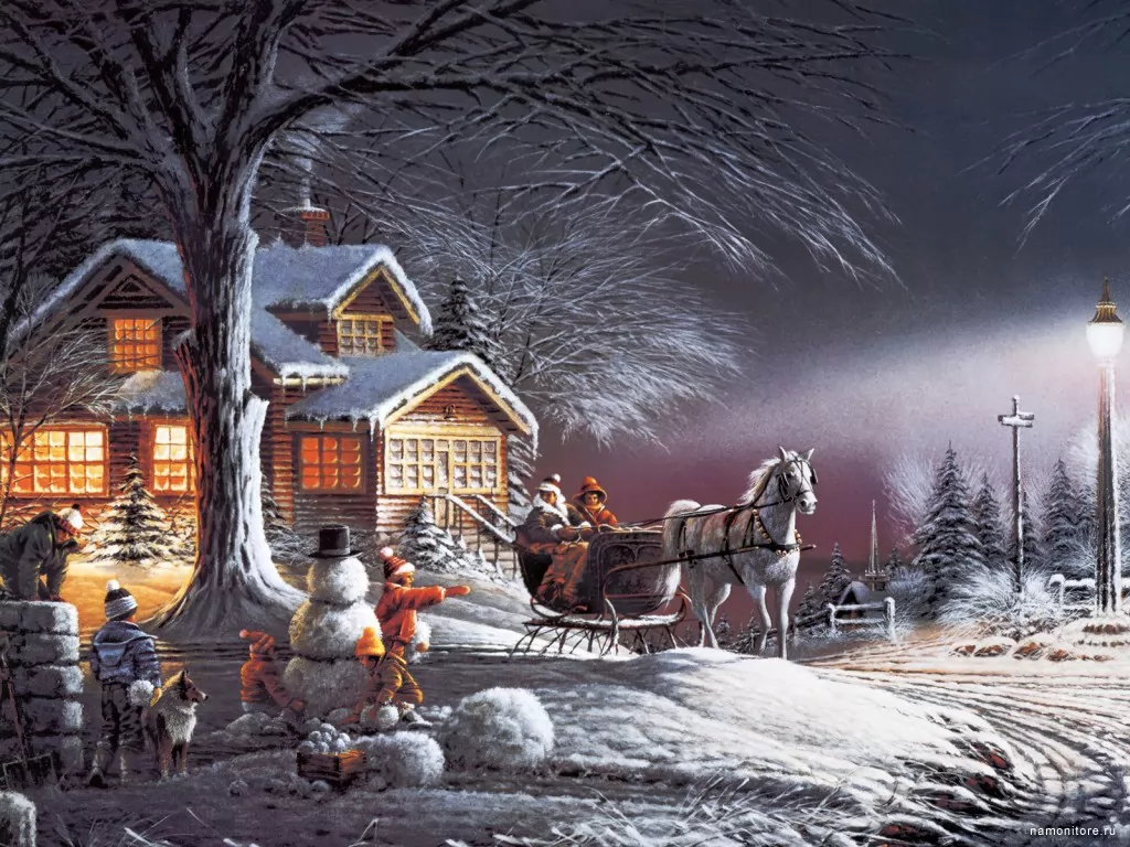Winter Wonderland, Terry Redlin, ,  , , , ,  