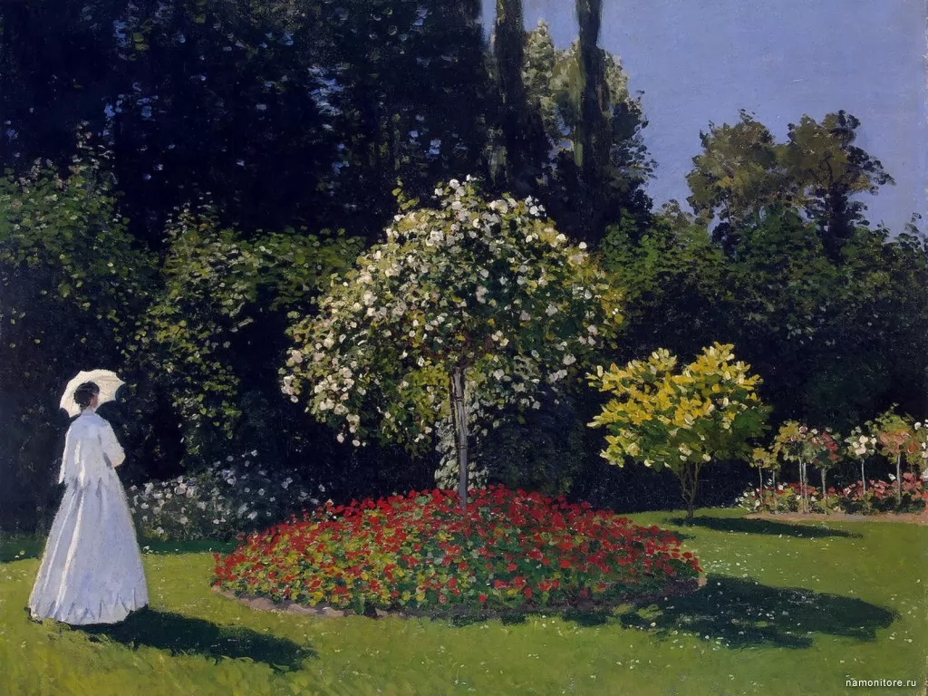 Woman in the Garden, Claude Monet, , , ,  