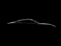 выбранное изображение: «Контур Jaguar Advanced-Lightweight-Coupe-Concept на чёрном фоне»