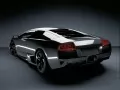 open picture: «Black Lamborghini Murcielago LP640, the rear view»