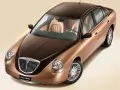 brown-golden Lancia Thesis-Bicolore the top view