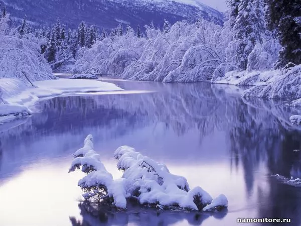 Озеро зимой, Пейзажи
