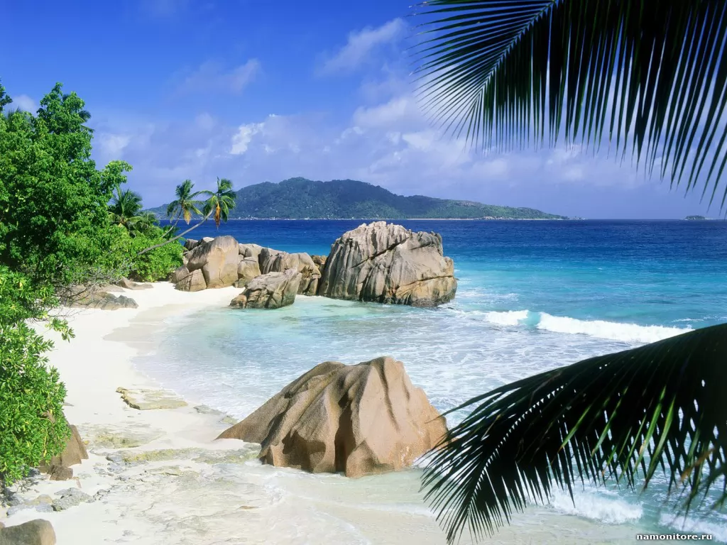 Сейшельские острова. Anse Patate, La Digue, остров, пейзажи, побережье, природа, тропики х