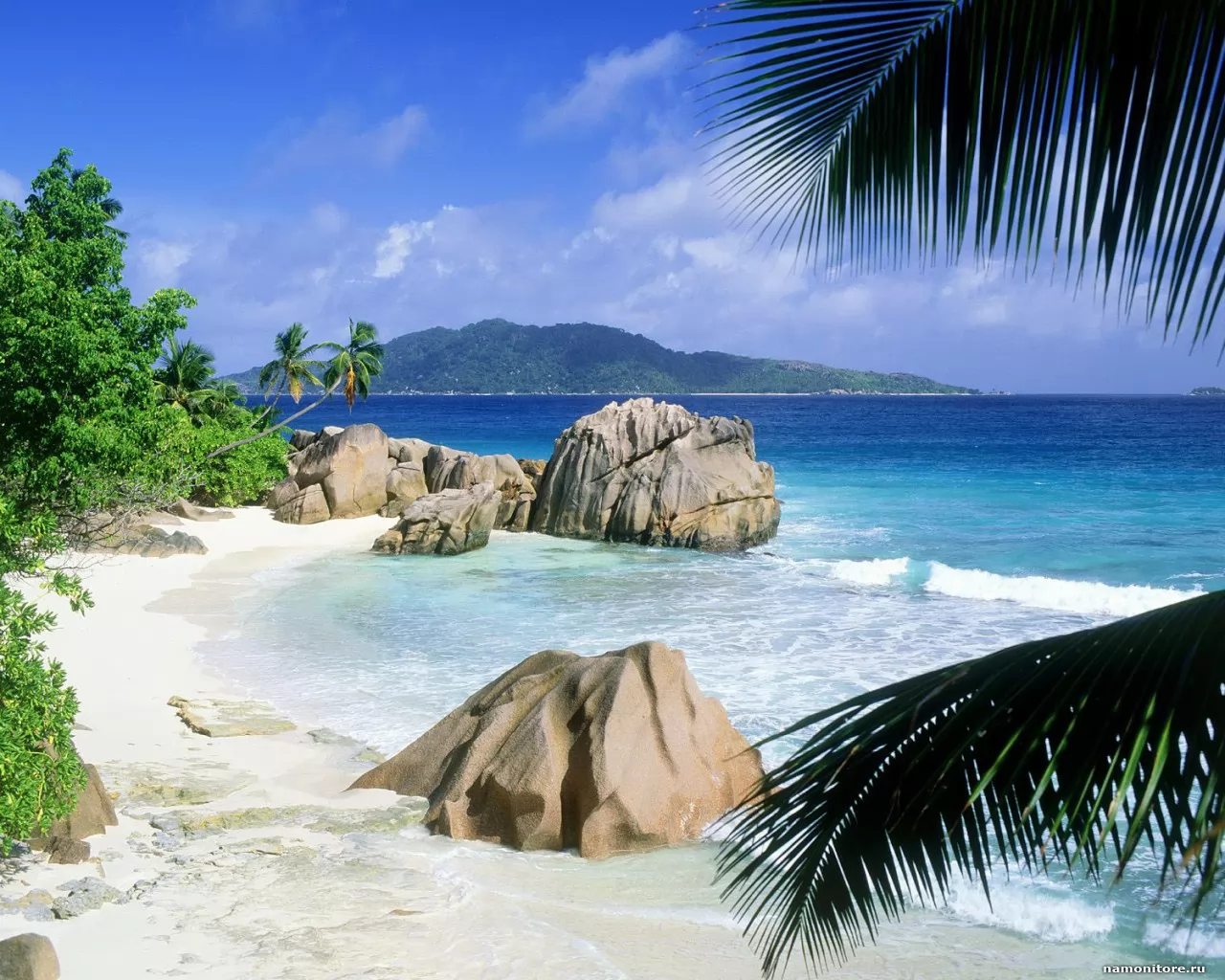 Сейшельские острова. Anse Patate, La Digue, остров, пейзажи, побережье, природа, тропики х