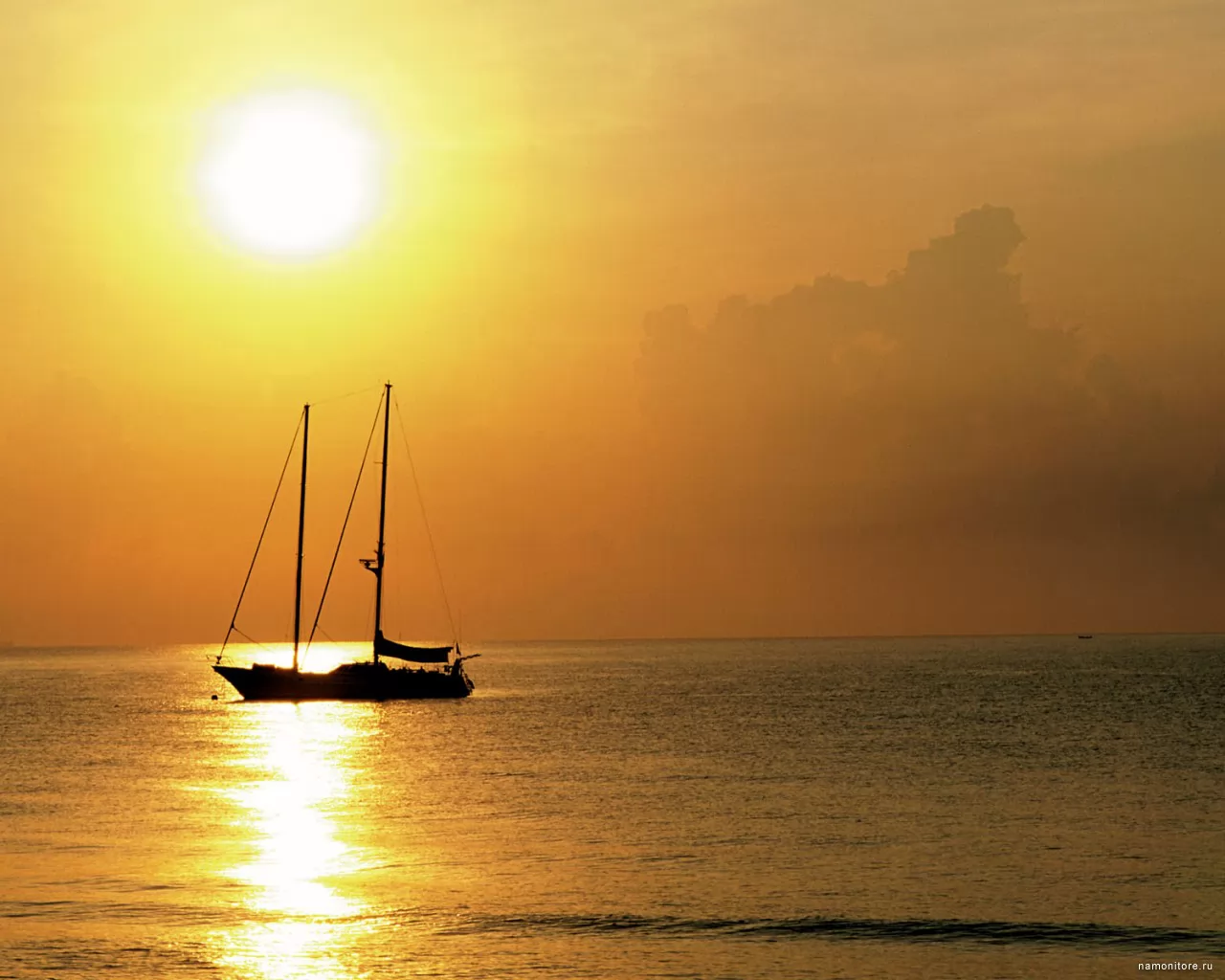 Gold sunset, golden, landscapes, nature, orange, sea, sunsets, yachts x