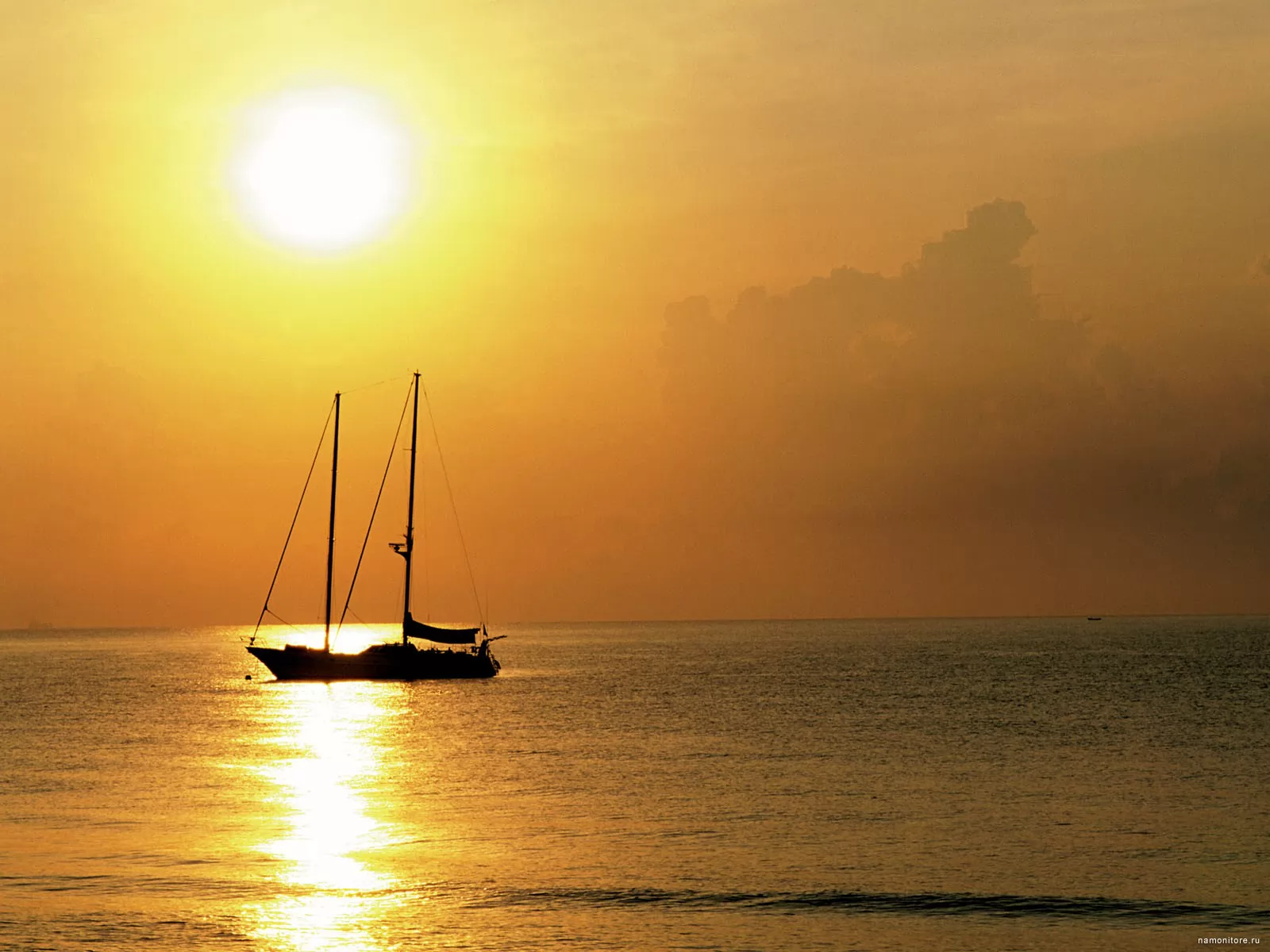 Gold sunset, golden, landscapes, nature, orange, sea, sunsets, yachts x