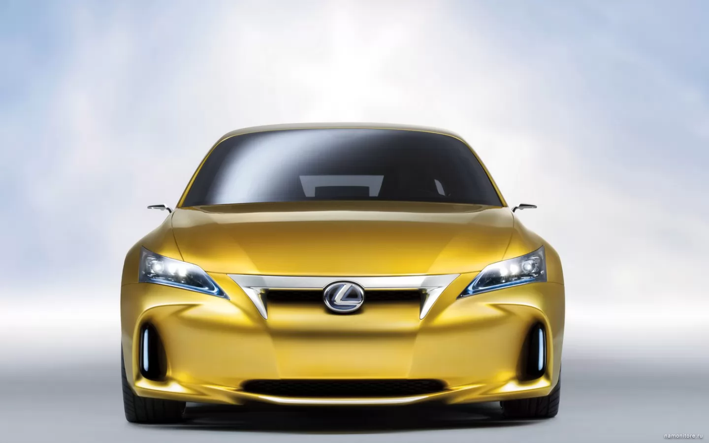 Lexus LF-Ch Compact Hybrid Concept, Lexus, автомобили, золотистое, техника х