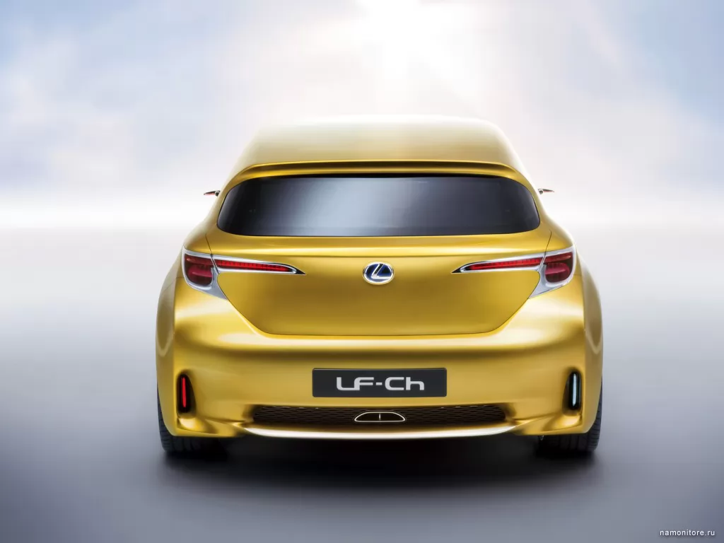 Lexus LF-Ch Compact Hybrid Concept, 3D, Lexus, автомобили, жёлтое, золотистое, рисованное, техника х