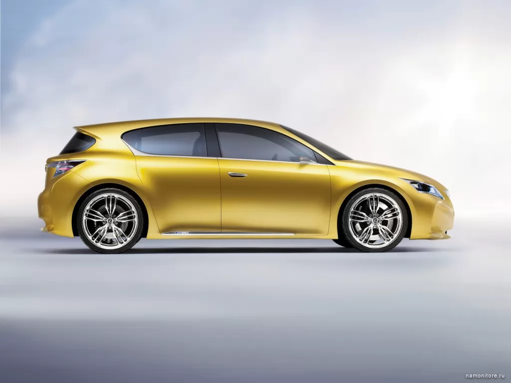 Lexus LF-Ch Compact Hybrid Concept, Lexus, автомобили, жёлтое, золотистое, концепт, техника х