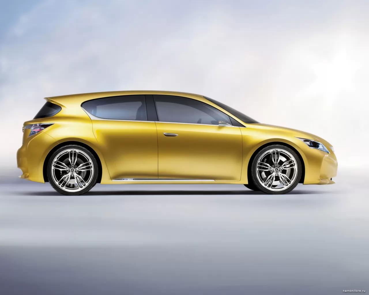 Lexus LF-Ch Compact Hybrid Concept, Lexus, автомобили, жёлтое, золотистое, концепт, техника х