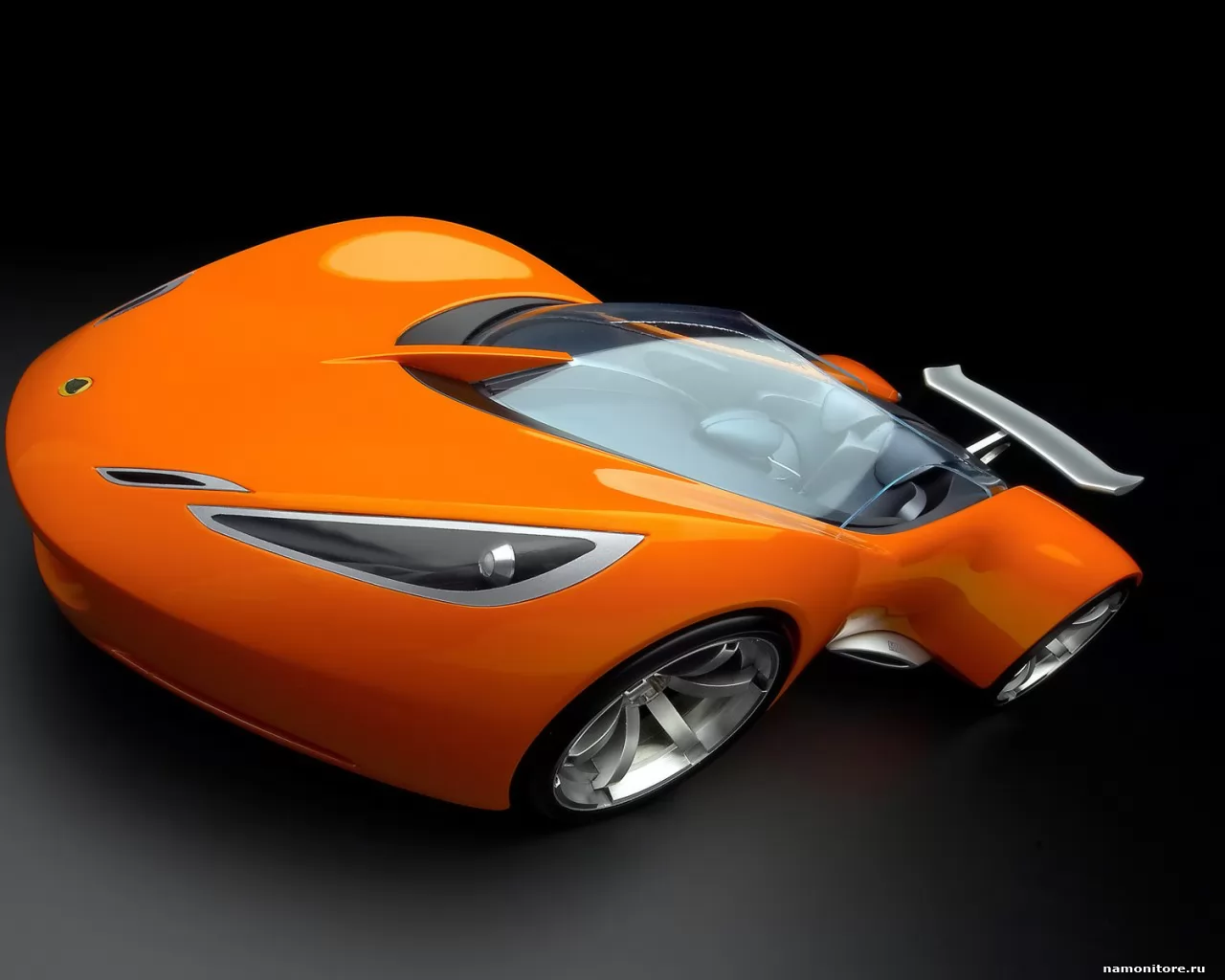 Lotus Hot Wheels Concept, 3D, Lotus, автомобили, концепт, оранжевое, рисованное, спорткар, техника х