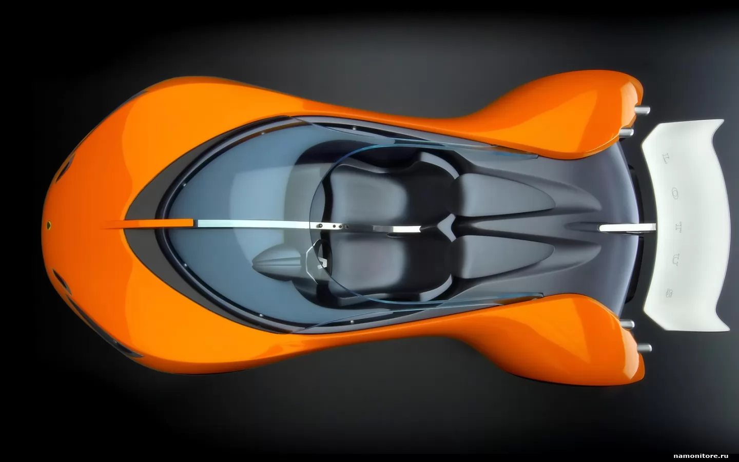 Lotus Hot Wheels Concept, вид сверху, Lotus, автомобили, концепт, оранжевое, спорткар, техника х