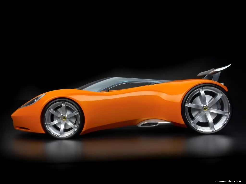 Lotus Hot Wheels Concept, Lotus, автомобили, концепт, оранжевое, спорткар, техника, чёрное х