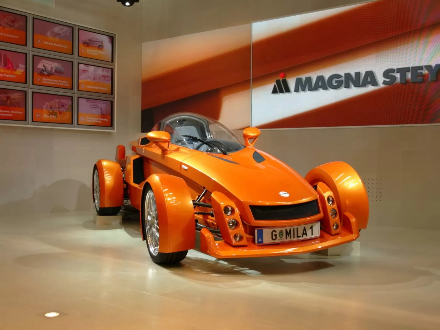 Magna Steyr Mila-Concept, Magna Steyr, автомобили, концепт, оранжевое, техника х
