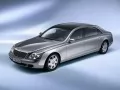 open picture: «Silvery Maybach 62 on a dark blue background, a kind hardly from above»