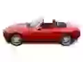 Red Mazda Mx-5-Limited with open top