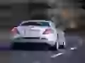 Mercedes Slr-Mclaren on highway the rear view