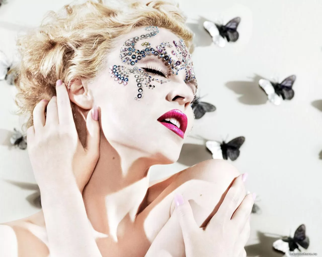 Kylie Minogue, белое, девушки, знаменитости, Кайли Миноуг, музыка х