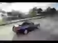 Ford Mustang flies on road