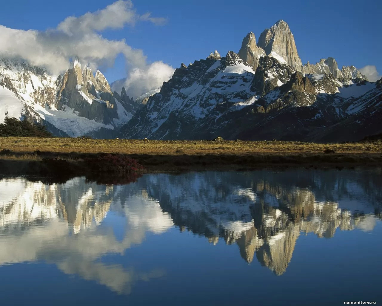 . Cerro Torre and Fitzroy at Dawn, , , , ,  