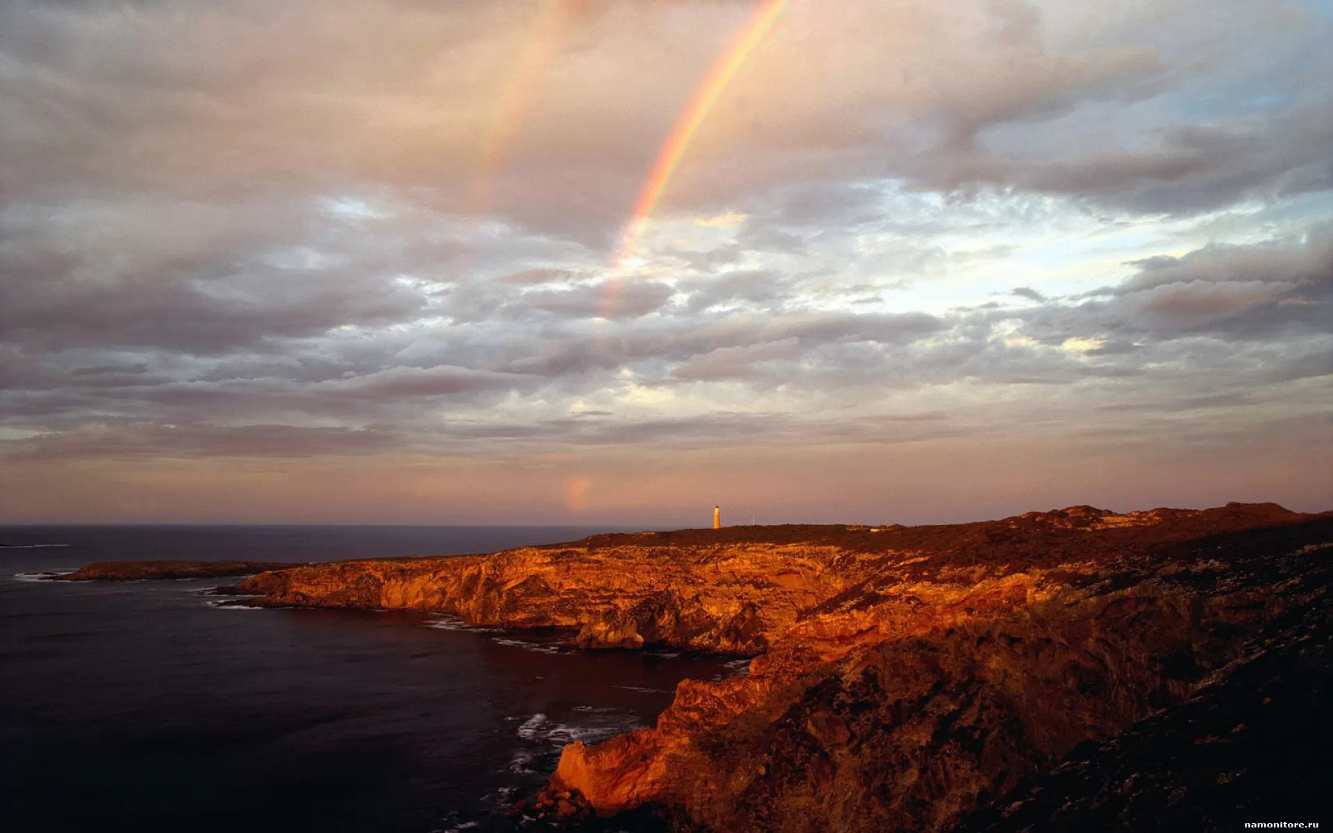 . Rainbows at Sunset Over Cape du Couedic, , , , , , ,  