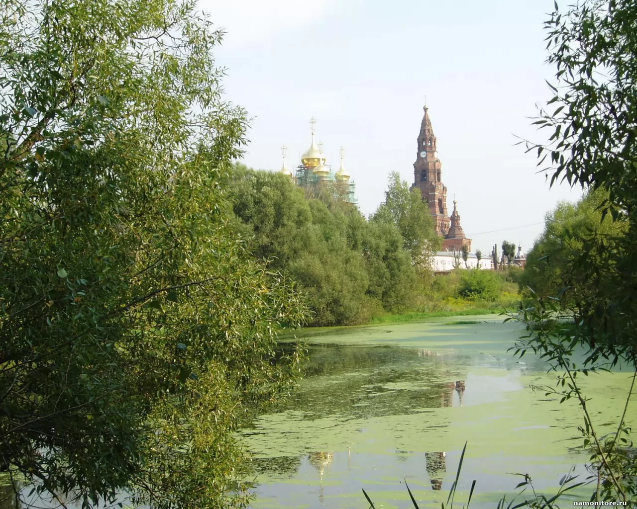 Chernigov monastery, churches and cathedrals, green, nature, Ukraine x