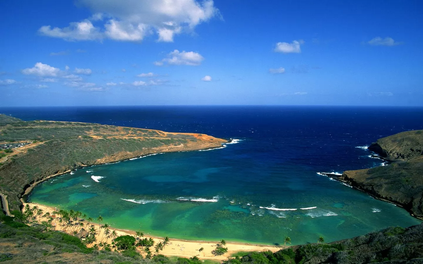 . Hillside View of Hanauma Bay, Oahu, , , ,  