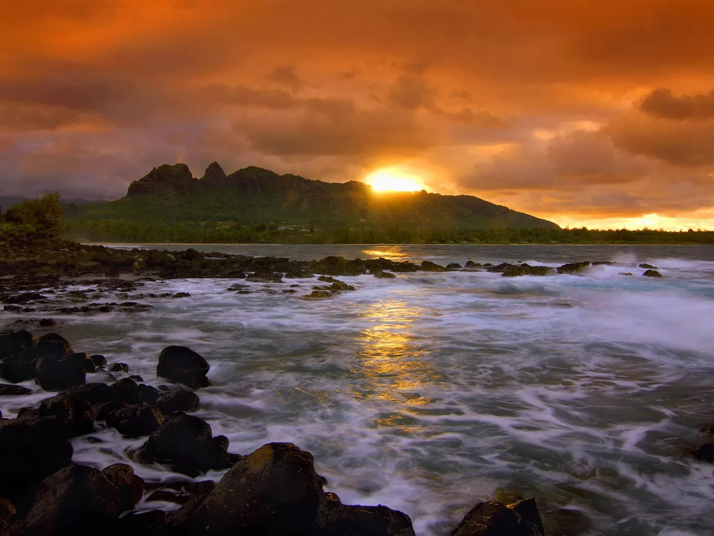 ������. Island Seascape, Kauai, �������, �����, ����, ���������, �������, ������� �