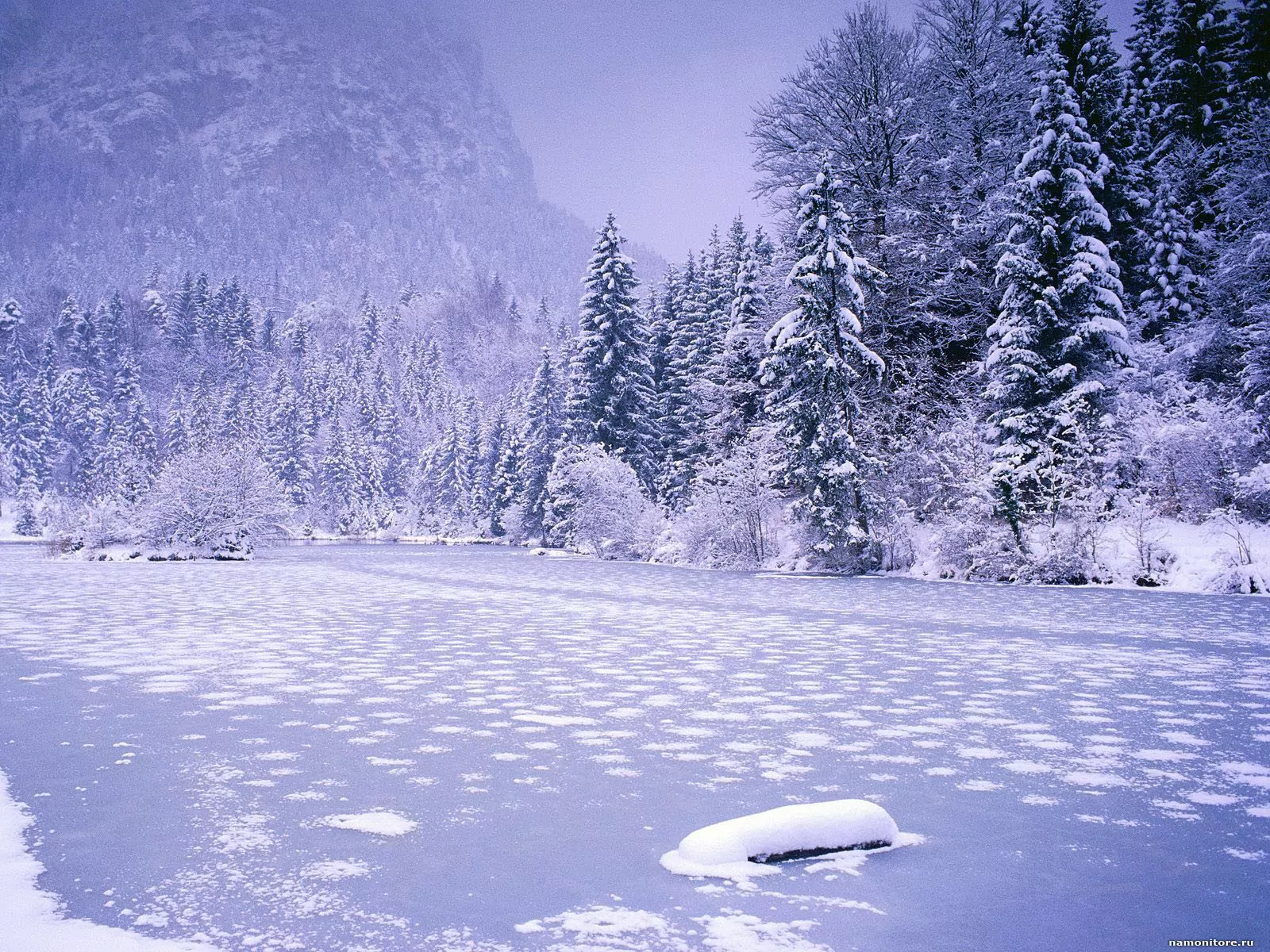 . , Frozen Lake, Schnolzersee, , , , , , , ,  