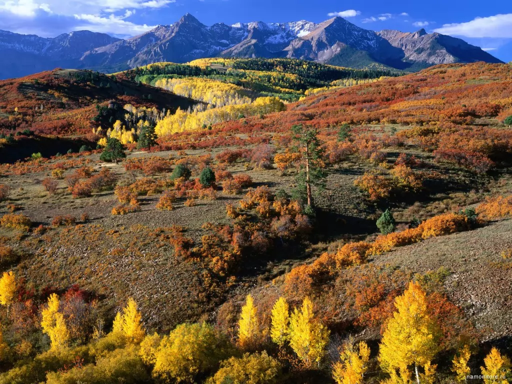 Mountains, autumn, brown, landscapes, mountains, nature x