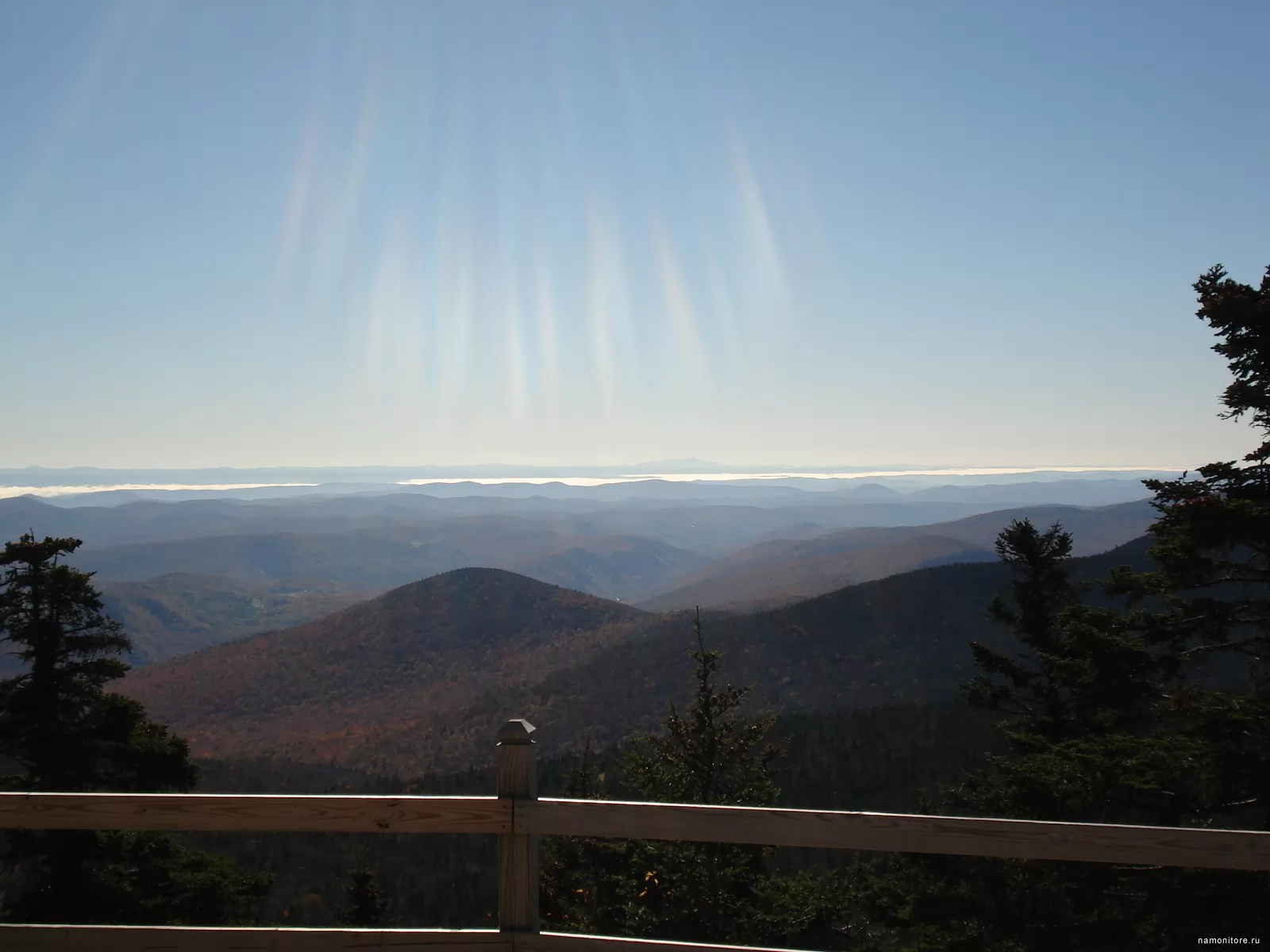 Горы Вермонта, Америка, горы, природа, синее х