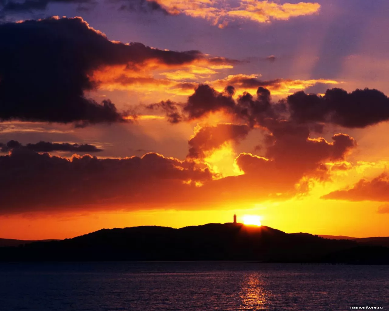 . Sunset Over Scrabo Tower, , , , ,  
