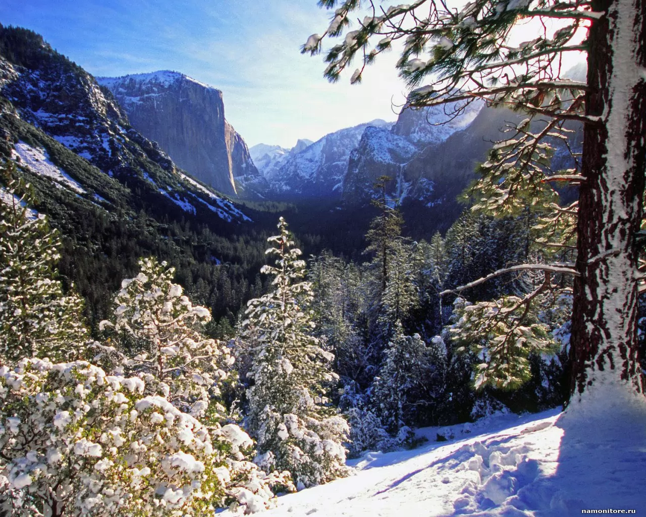 . Yosemite Valley in Winter, , ,  