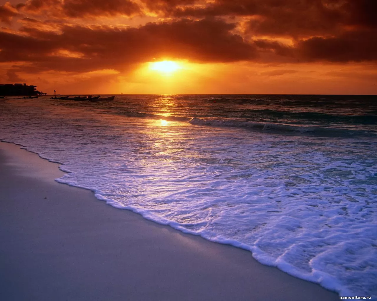 . Sunrise Over the Caribbean Sea, , , , ,  